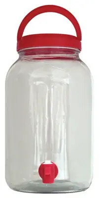 4928171451 Glass Tea Or Beverage Jar, 1 Gallon