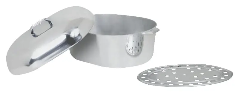 Classic 18 Inch Oval Covered Roaster With Turkey Lifter
