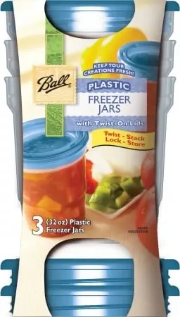 32 Ounce Plastic Freezer Jars - Model 84000 For Food Storage
