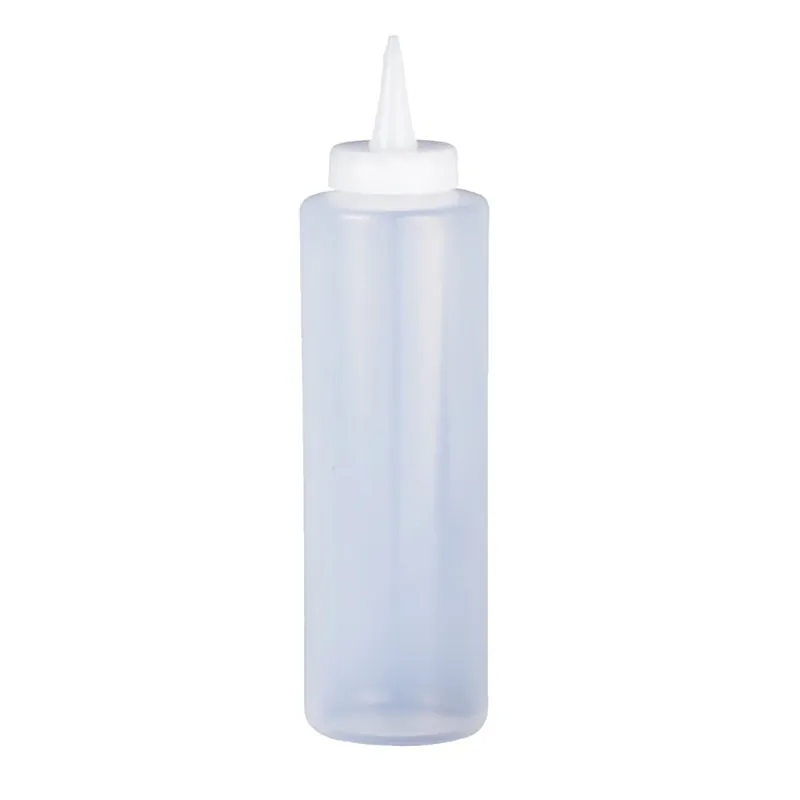 12 Oz Clear Plastic Squeeze Bottle - Model 43163