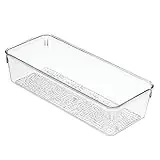 Interdesign Rain Grand Tray, Clear - Stylish And Functional Storage Solution