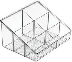 Rain Vanity Organizer 1, Clear - Stylish And Functional Storage Solution