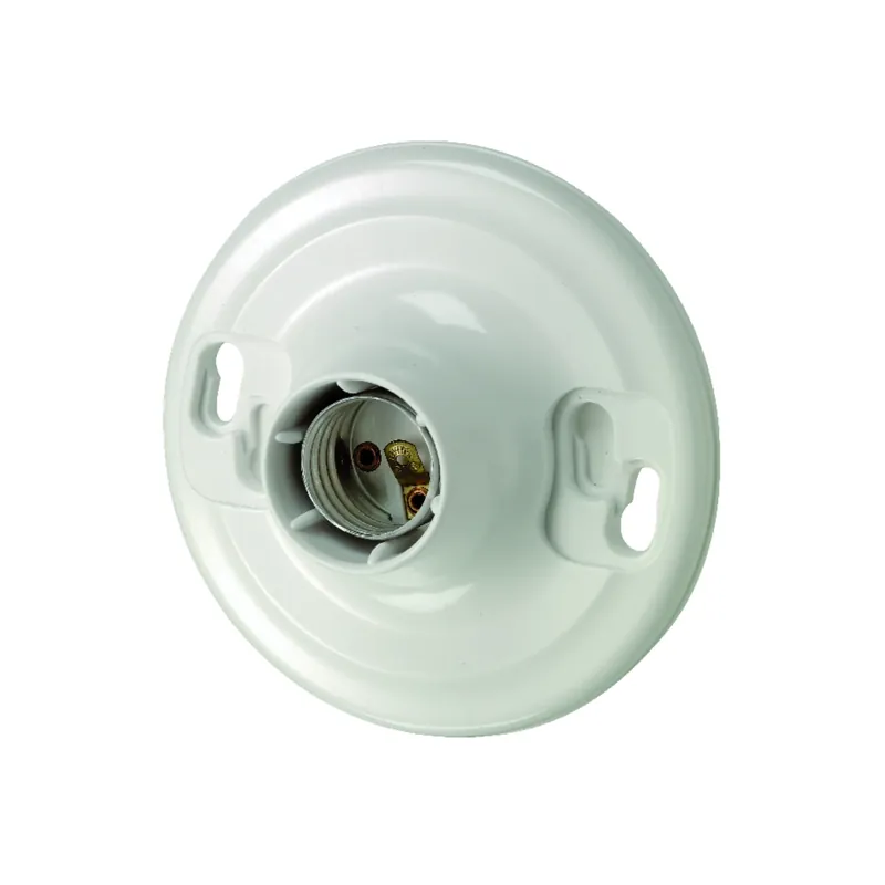 Leviton Plastic Incandescent Medium Base Keyless Lampholder 1 Pk
