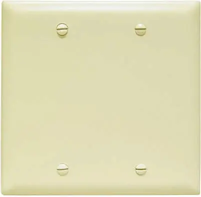 Pass & Seymour Ivory Blank Nylon Wall Plate