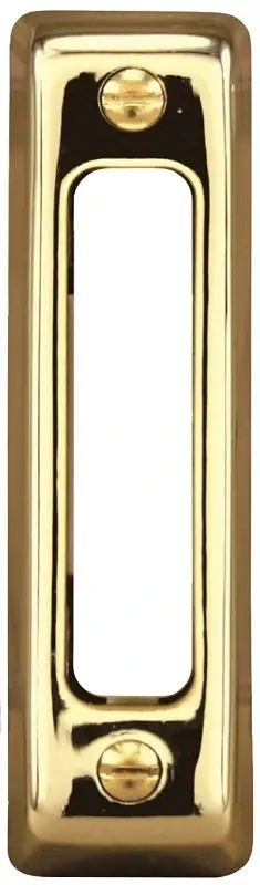 Wired Push Button, Polished Brass