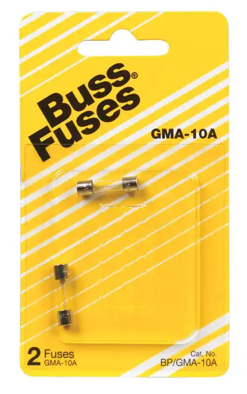Bussmann 10 Amps Fast Acting Glass Fuse 1 Pk