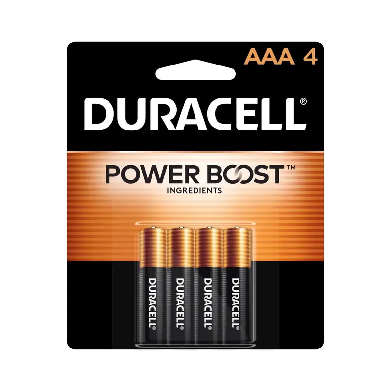 Duracell Coppertop AAA Alkaline Batteries 4 Pk Carded