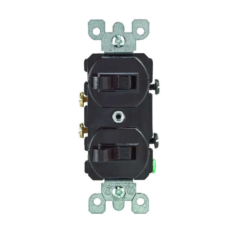 Leviton 15 Amps Single Pole Toggle Switch Brown 1 Pk