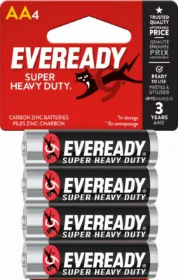 BATTERY HVY DTY AA 4PK