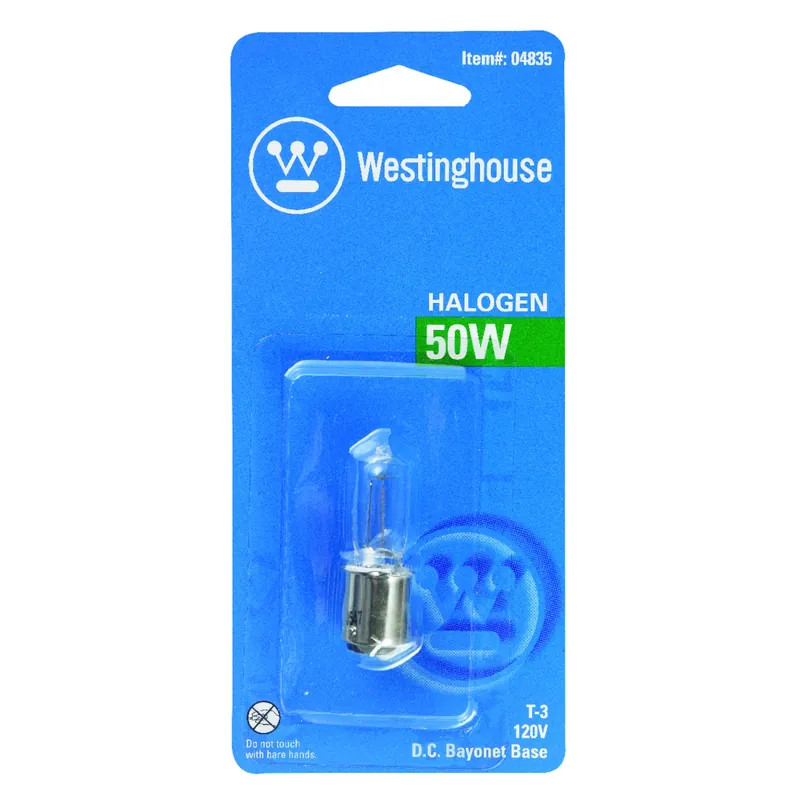 Westinghouse 50 W T3 Specialty Halogen Bulb 600 Lm Bright White 1 Pk
