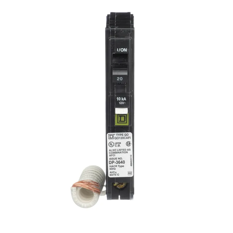 QO 20-Amp Single-Pole Arc Fault Circuit Breaker