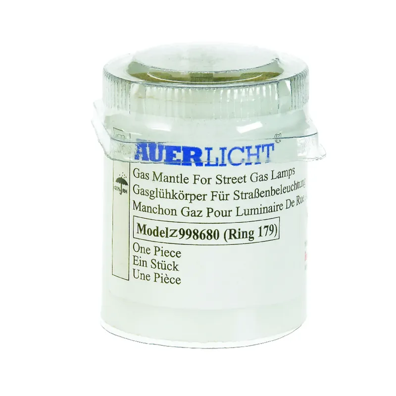 Hard Inverted Gas Light Mantle, Model 7998680, Ceramic, 1.5"