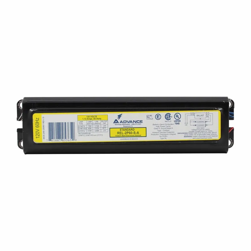 96t12 Electronic Ballast For T12 Lamps, 120/277v, 2 Lamp Capacity