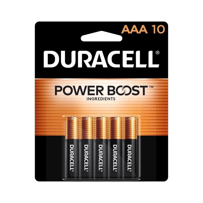 Duracell Coppertop AAA Alkaline Batteries 10 Pk Carded