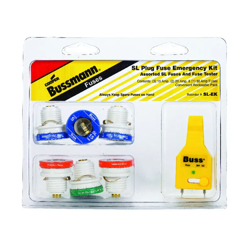 Bussmann 30 Amps Plug Fuse Kit 7 Pk