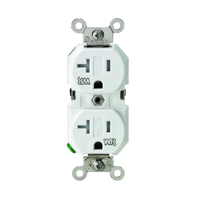 Leviton 20 Amps 125 V Duplex White Outlet 5-20R 1 Pk