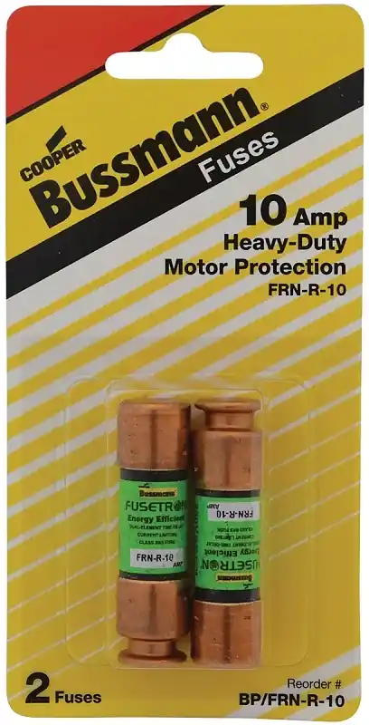 10-Amp Type FRN-R Cartridge Fuse, 2-Pk.