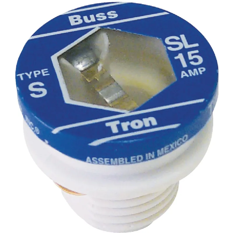 Bussmann 15 Amps Tamper Proof Plug Fuse 4 Pk