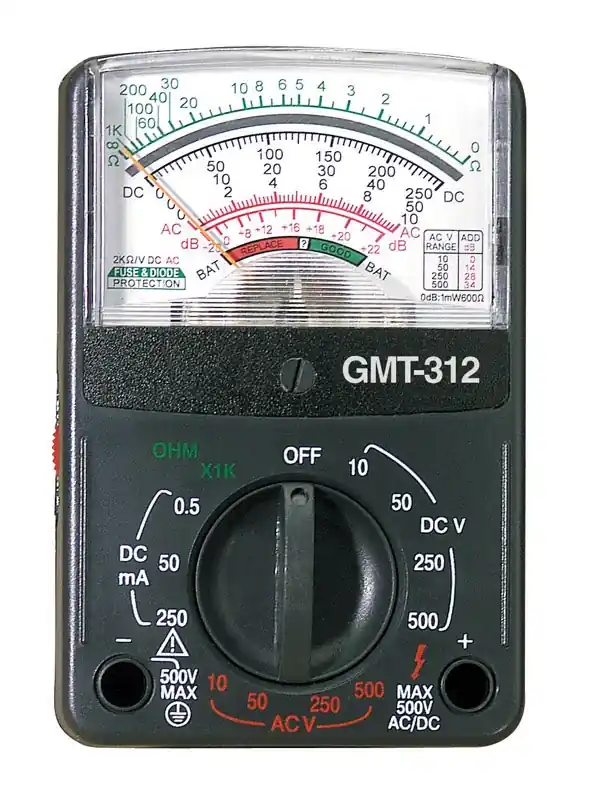 12-Range Analog Multimeter/Tester, Pocket Sized