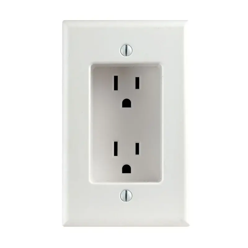 Leviton 15 Amps 125 V Duplex White Outlet 5-15R 1 Pk