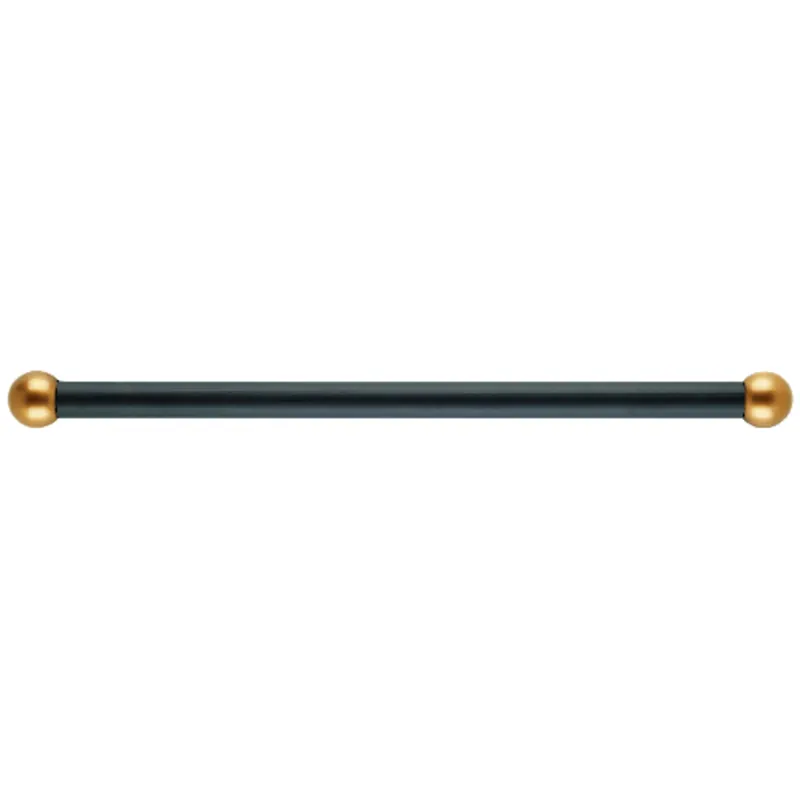 15-3/4 In. L. X 3/4 In. Dia. Black Steel Lamp Post Crossarm With Spheres