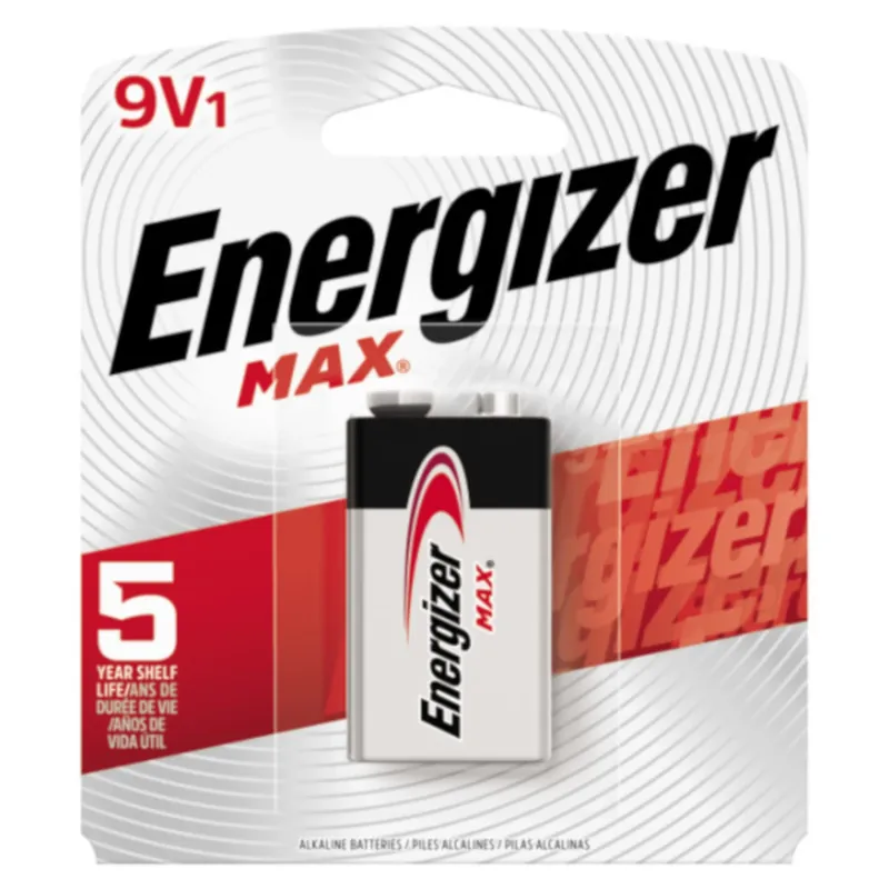 Energizer Max 9-Volt Alkaline Batteries 1 Pk Carded