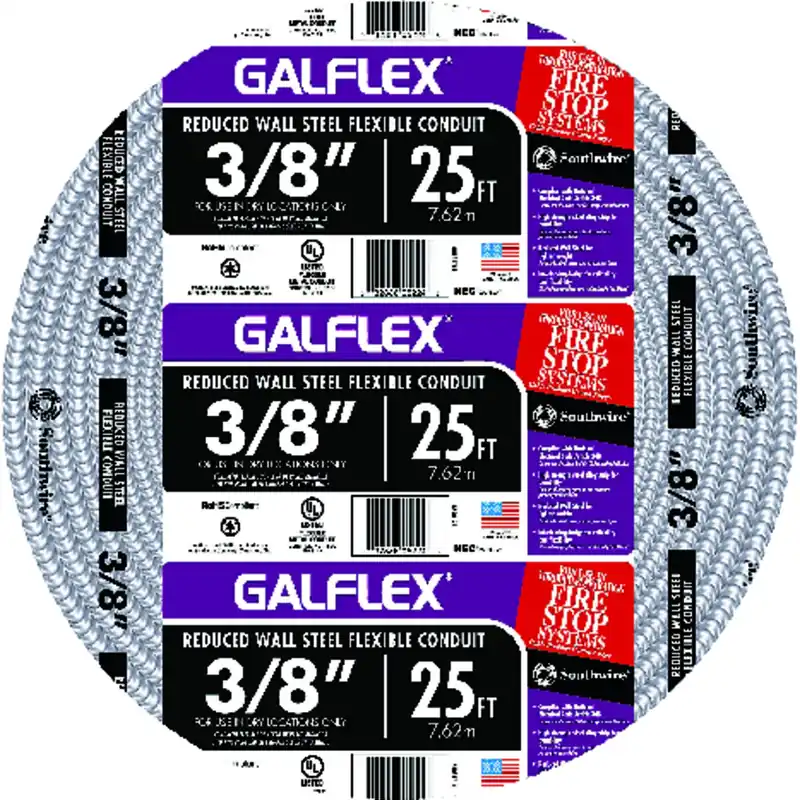 Reduced Wall Steel Conduit, 3/8 In. X 25 Ft.