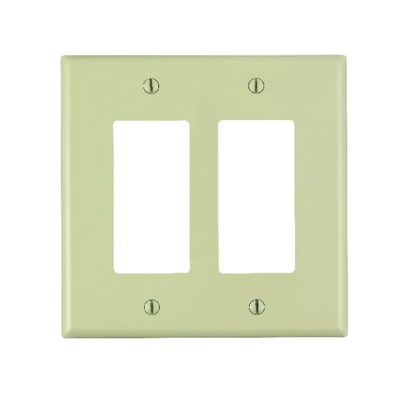 Leviton Midway Ivory 2 Gang Nylon Decorator Wall Plate 1 Pk