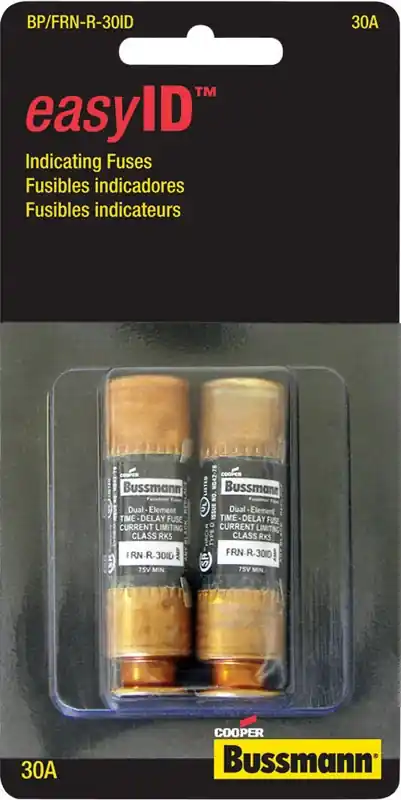 Bussmann EasyID 30 Amps Dual Element Time Delay Fuse 2 Pk