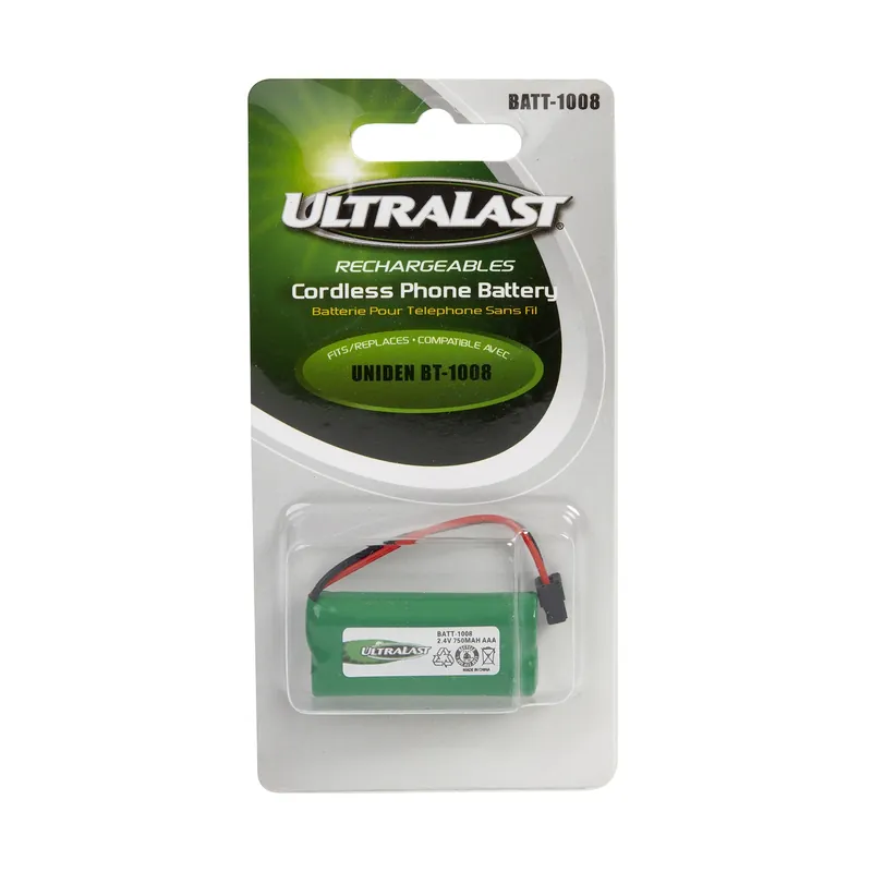 UltraLast NiMH AAA 2.4 V 750 MAh Cordless Phone Battery BATT-1008 1 Pk