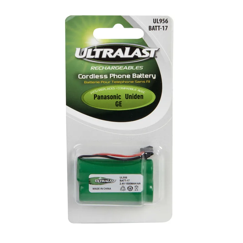 UltraLast NiMH AA 2.4 V 1.5 MAh Cordless Phone Battery BATT-17 1 Pk