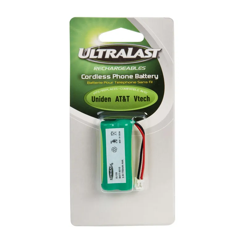 UltraLast NiMH AAA 2.4 V 750 MAh Cordless Phone Battery BATT-6010 1 Pk