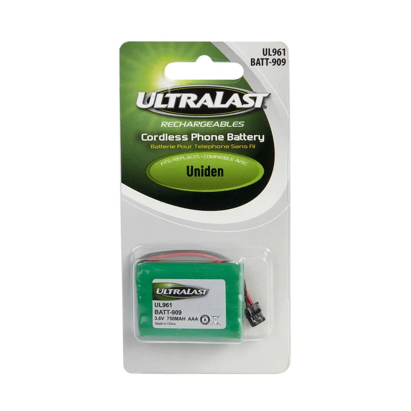 UltraLast NiMH AAA 3.6 V 750 MAh Cordless Phone Battery BATT-909 1 Pk