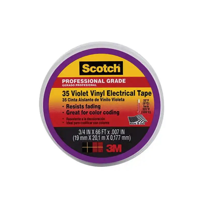 Scotch 3/4 In. W X 66 Ft. L Violet Vinyl Electrical Tape