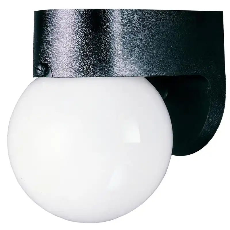 60-Watt Hi Impact Black Wall Lantern
