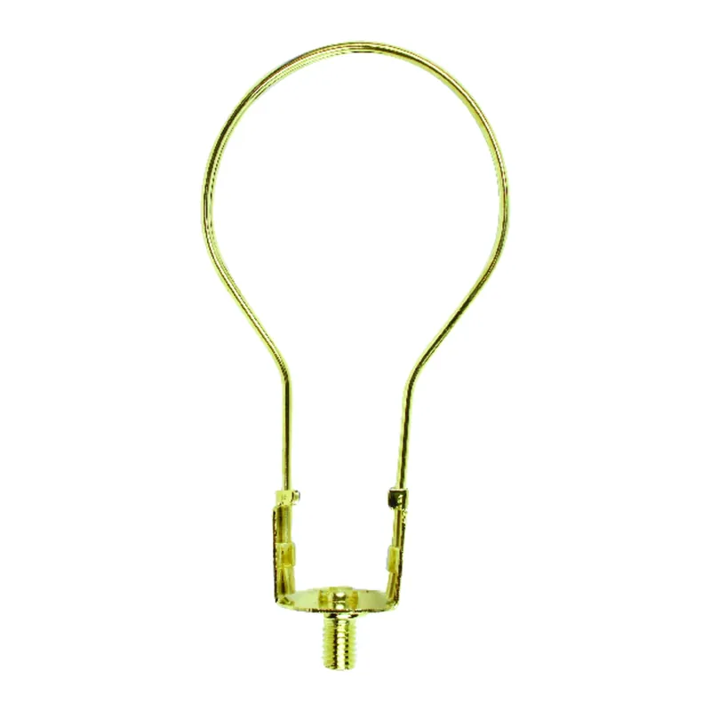 Lamp Shade Adapter, Clip-On, Brass Finish