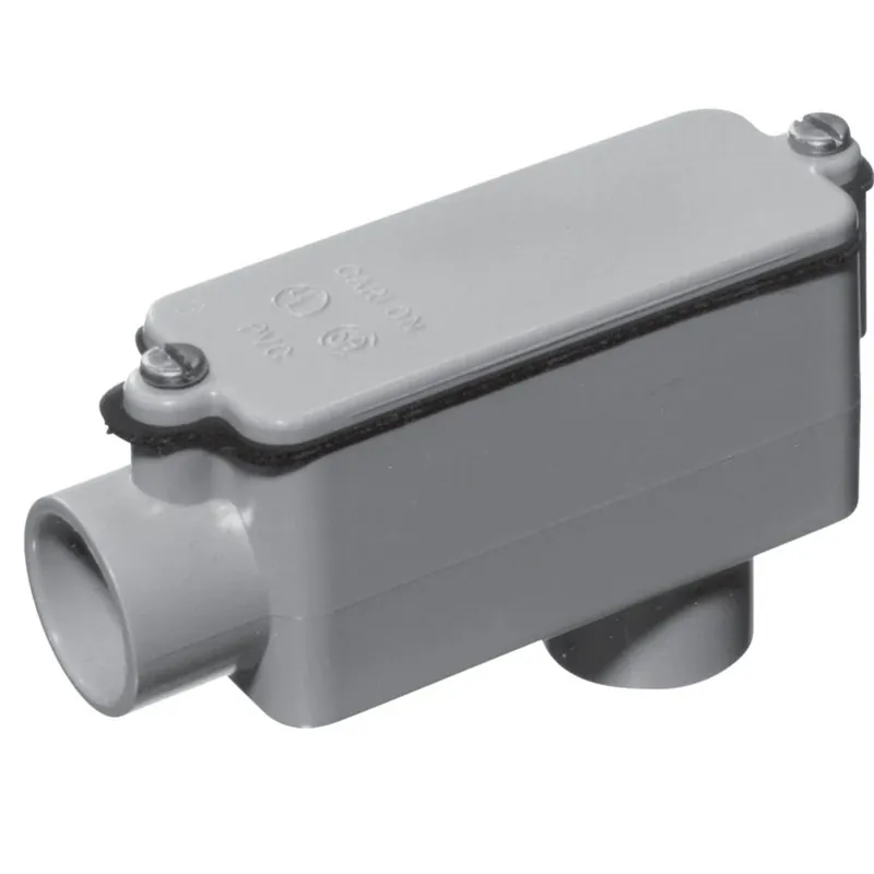 1/2 Inch Schedule 40 Pvc Lb Access Fitting For Electrical Conduit