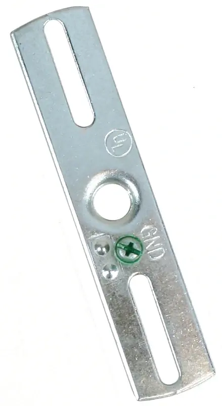 Light Fixture Flat Crossbar, Zinc, 1/8 IP, 4-In.