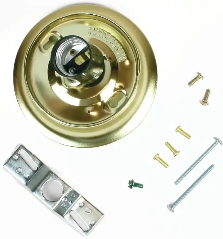 Jandorf Brass Glass Holder Kit 1 Pk
