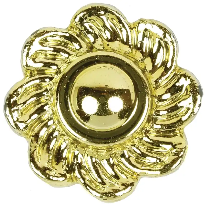 Ceiling Fixture Lock Up Cap, 1/8 IP, Brass Finish Plastic
