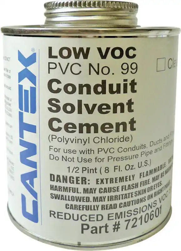 8 Fl Oz Pvc Conduit Solvent Cement For Rigid Electrical Applications