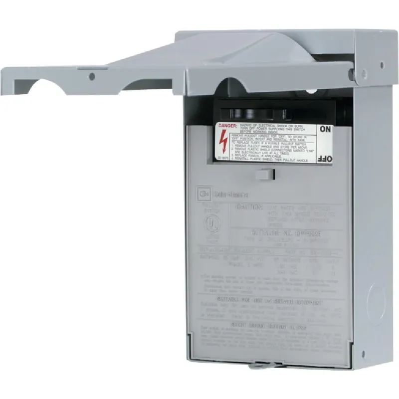 Eaton 30A Dual‑Pole Fused Air‑Conditioner Disconnect – 120/240 V, NEMA 3R, Galvanized Steel Enclosure