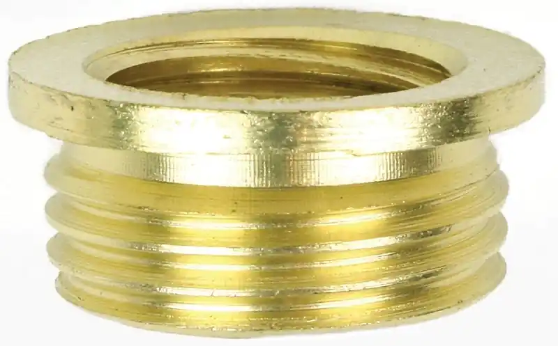 Lamp IP Reducer, Brass Finish, 1/8 Male X 1/4-27 Female