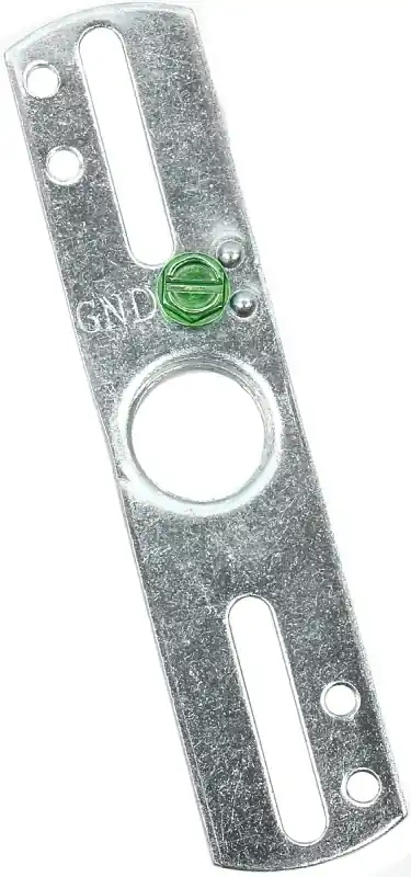 Light Fixture Flat Crossbar, Zinc, 3/8 IP, 4-In.