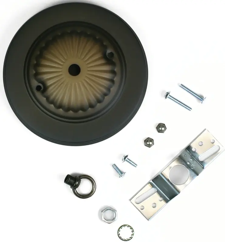 Traditional Canopy Kit, 7/16-In. Center Hole, Oil-Rubbed Bronze, 5-In.