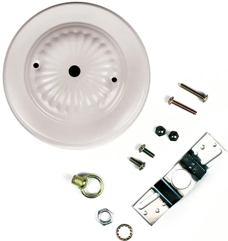 Traditional Canopy Kit, 7/16-In. Center Hole, White, 5-In.