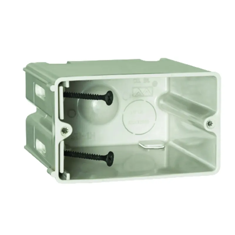 Sliderbox 23 Cu In Rectangle Polycarbonate 1 Gang Outlet Box Beige