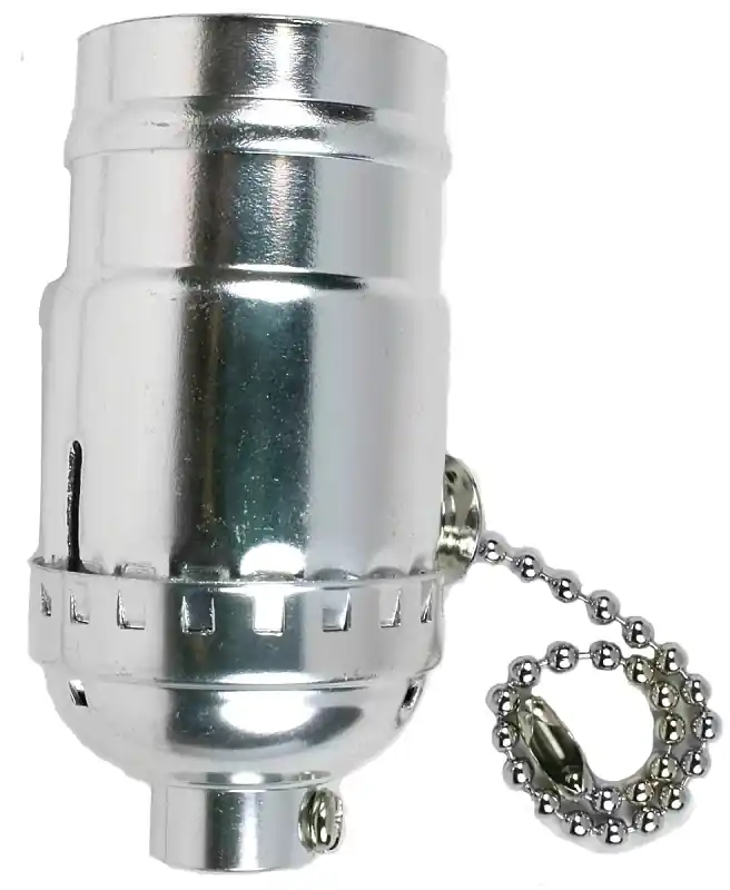 Jandorf Metal Medium Base Pull Chain Socket 1 Pk