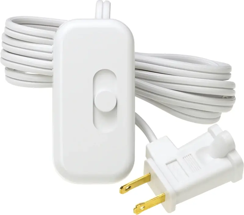 Lutron Credenza White 100 W Plug-In Dimmer Slide Switch 1 Pk
