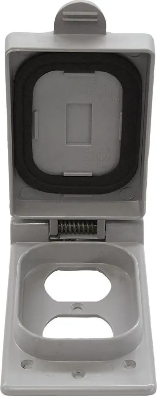 Rectangle Pvc 1 Gang Electrical Cover For Duplex Receptacle
